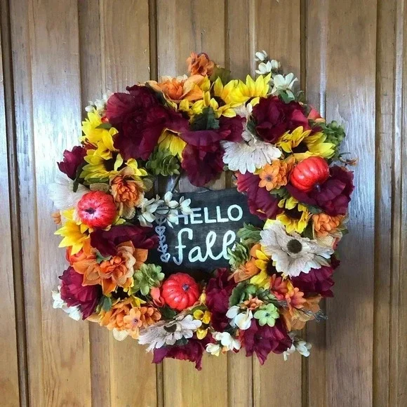 Handmade  Fall Wreath - Picture 3 of 6